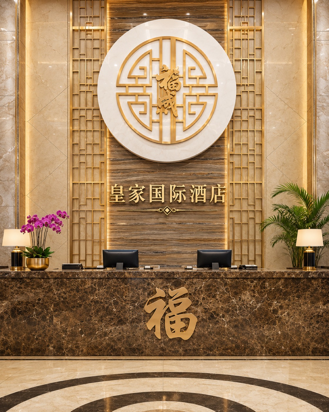 勐拉皇家国际酒店前台